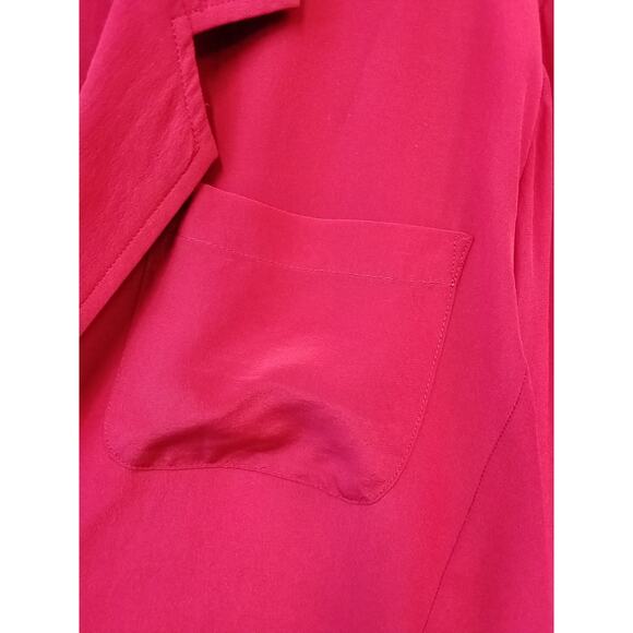 Royal Silk Raspberry Blouse - Picture 4 of 7